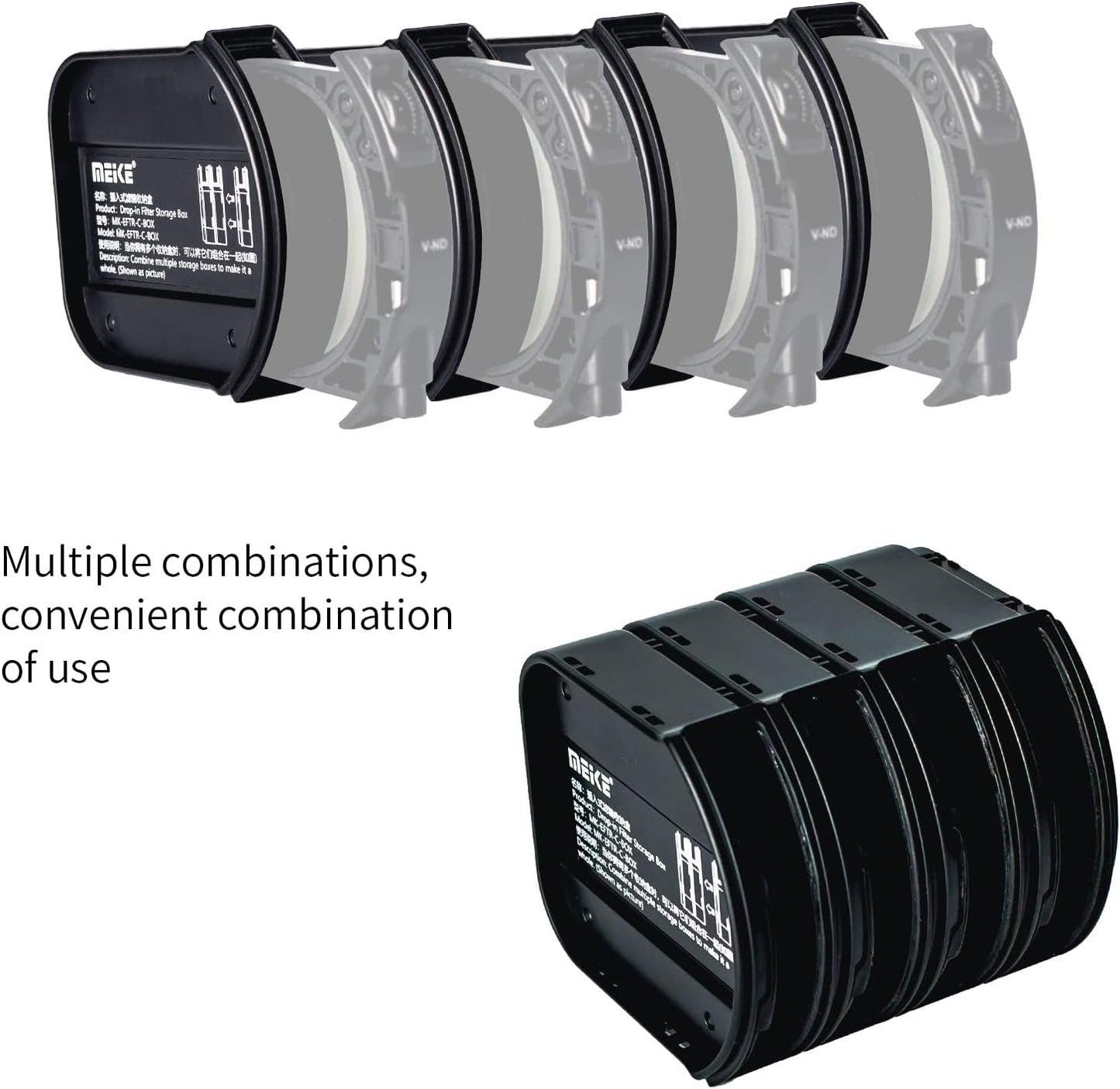 Meike MK-EFTR-C-BOX Filter Storage - 4 Drop-in Filters