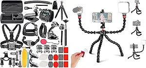 NEEWER Action Camera Accessory Kit - for GoPro Hero, DJI, Insta360