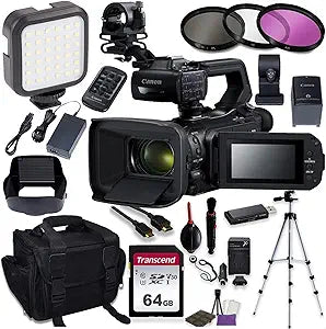 Canon 3669C002 XA50 4K Camcorder Bundle