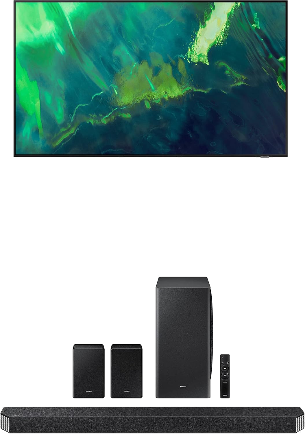 Samsung QN55Q70AA 55" 4K QLED TV + Q950A Soundbar Used