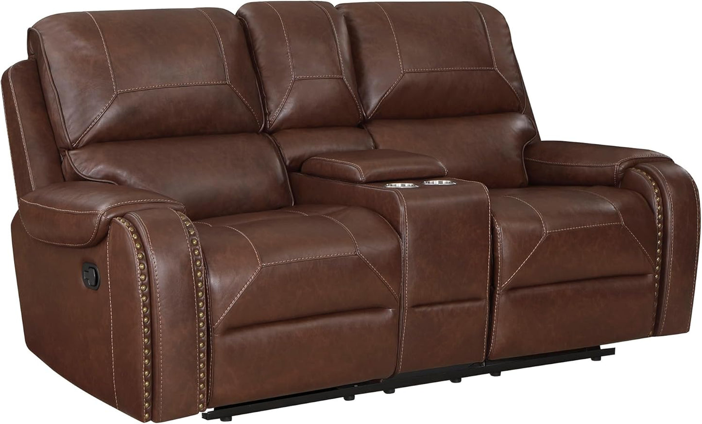 Lexicon Monet Sofa Set - 2-Piece Brown Reclining Living Room