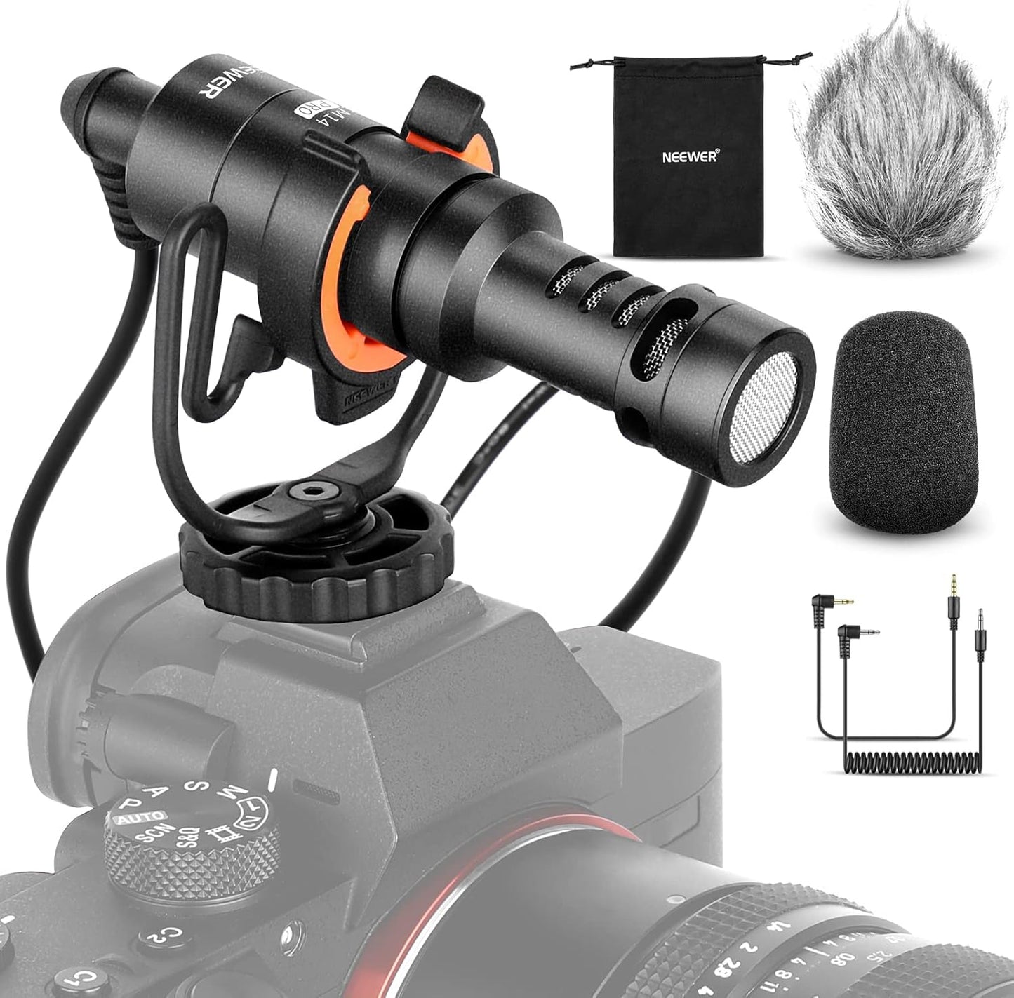 Neewer 40100304NE CM14 PRO On-Camera Video Microphone Kit