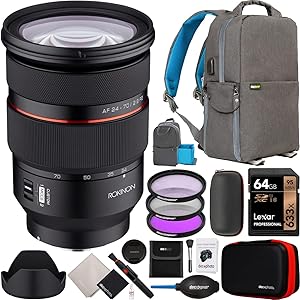 Rokinon E11ROIO2470AFZE 24-70mm F2.8 AF Zoom Lens for Sony E-Mount