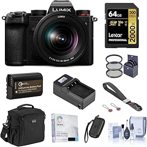 Panasonic Lumix DC-S5 Full-Frame Mirrorless Camera with 20-60mm Lens Bundle