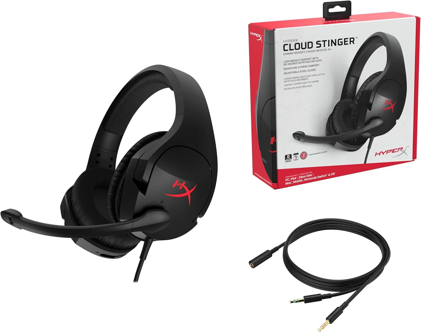 HyperX 4P5L7A6#ABL Cloud Stinger Lightweight Gaming Headset