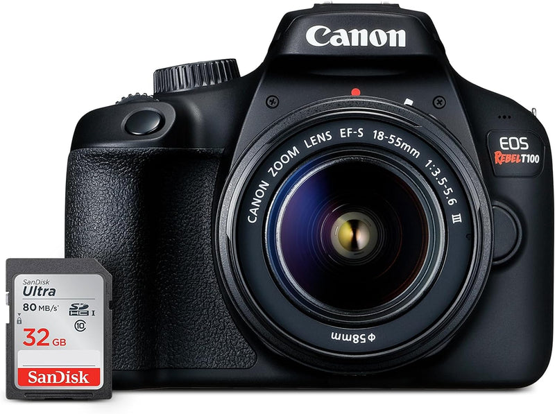 Canon 2628C029 EOS Rebel T100 DSLR Camera Bundle — main product image