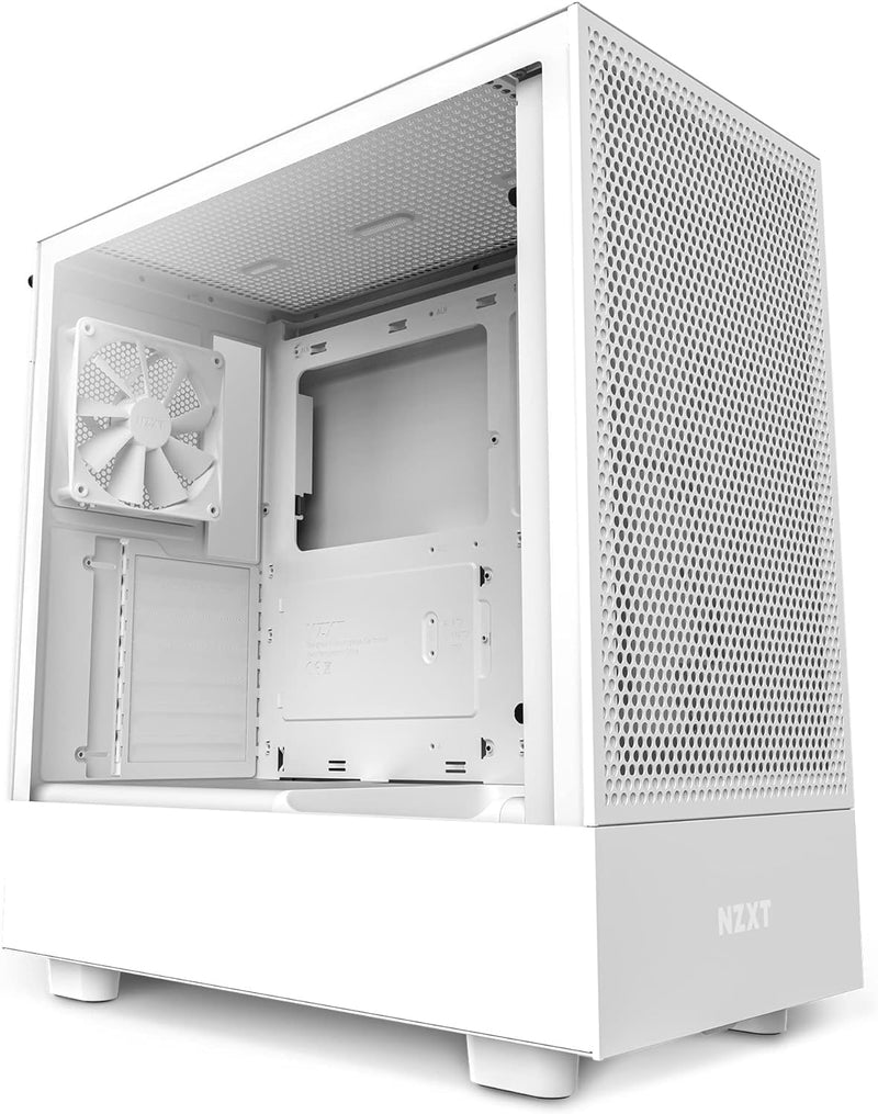 NZXT CC-H51FW-01 H5 Flow White ATX Mid-Tower Gaming Case — main product image