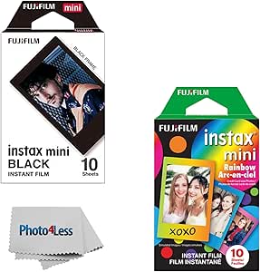Fujifilm Instax Mini Rainbow and Black Frame Film