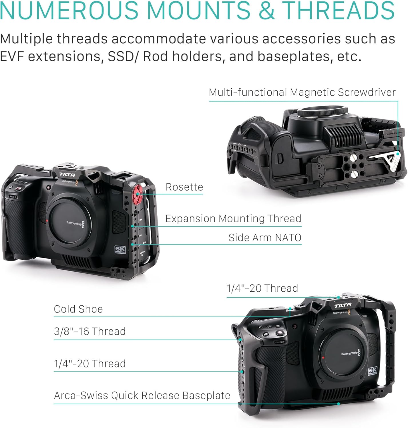 Tilta Blackmagic 6K Cinema Camera Cage Basic Kit