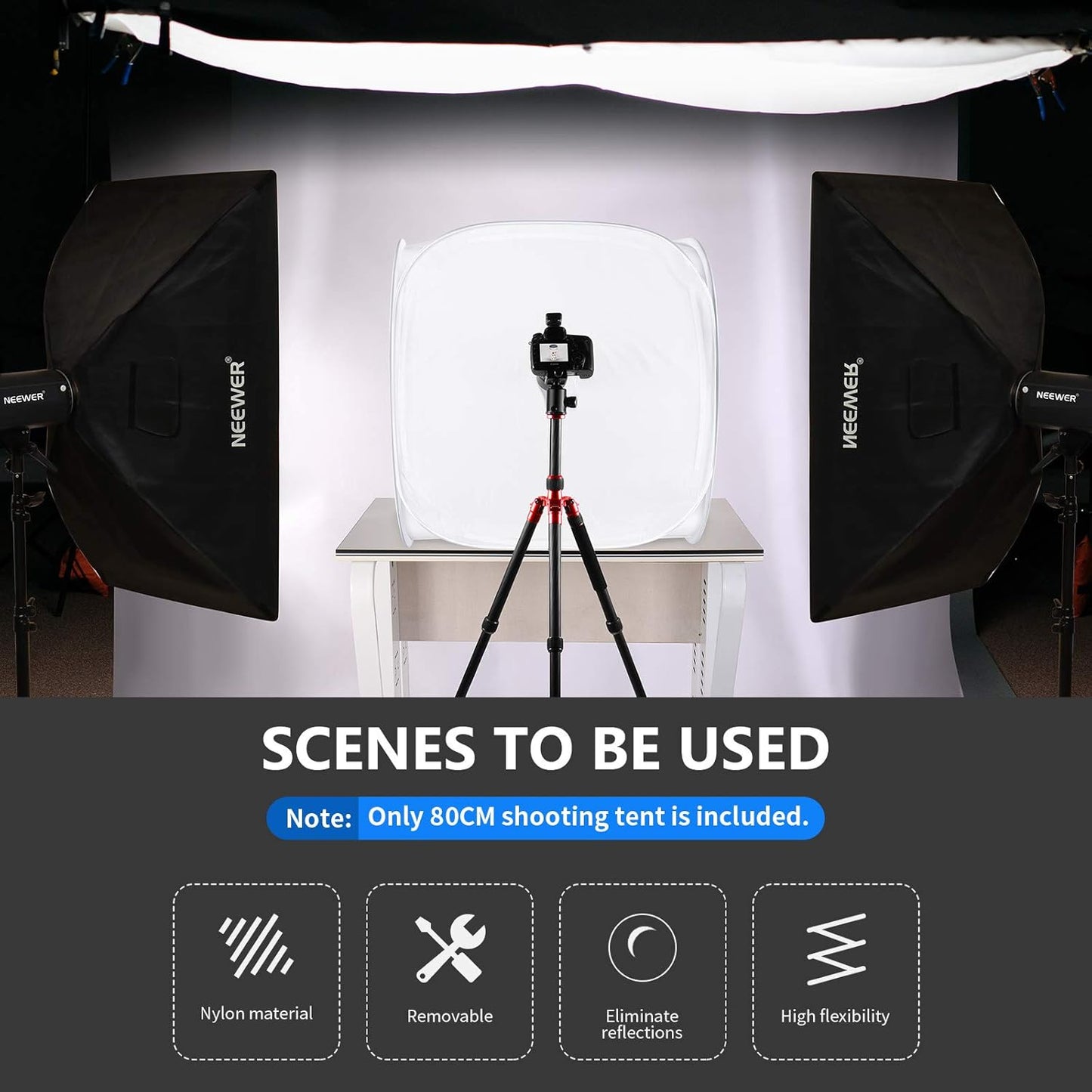 Neewer 10071238 24" Photo Studio Light Tent Kit