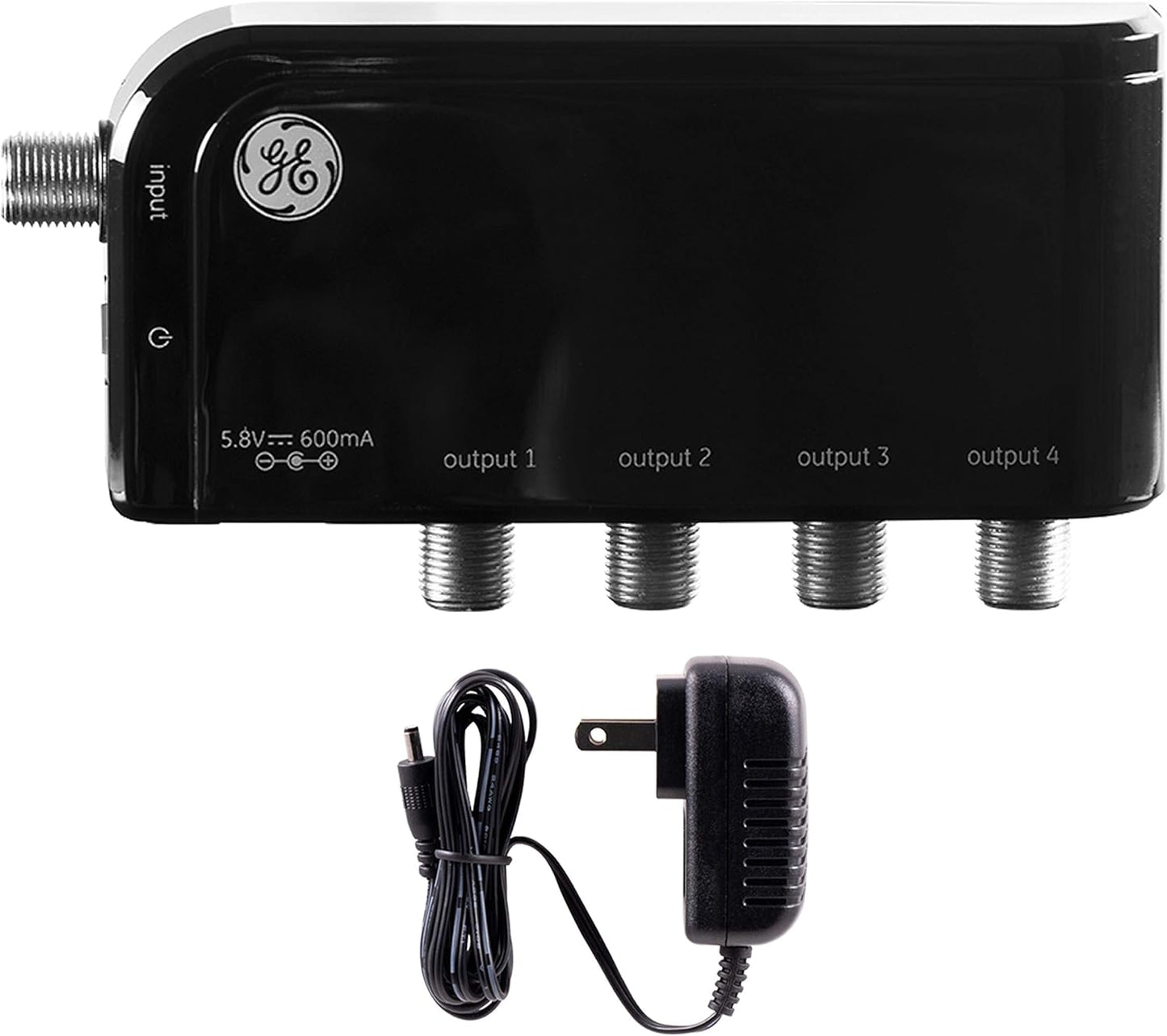 GE 34479 4-Way HD Digital TV Antenna Amplifier