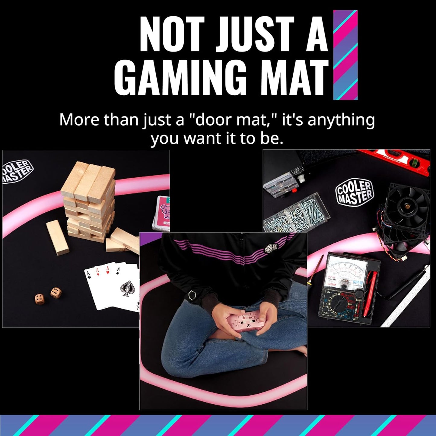 Cooler Master CMI-FM510H Gaming Floor Mat Splash-Proof