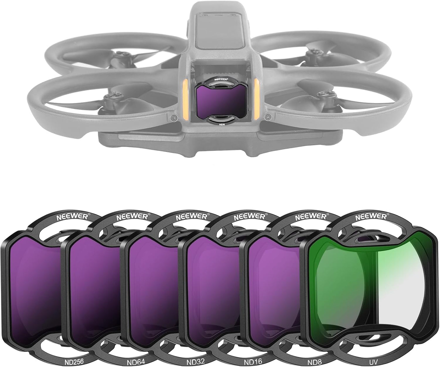 NEEWER FL-A28 DJI Avata 2 Filter Kit: ND/UV Lens Accessories