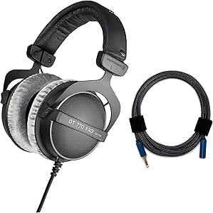 Sony DT 770 PRO 80 Ohm Studio Headphones Bundle