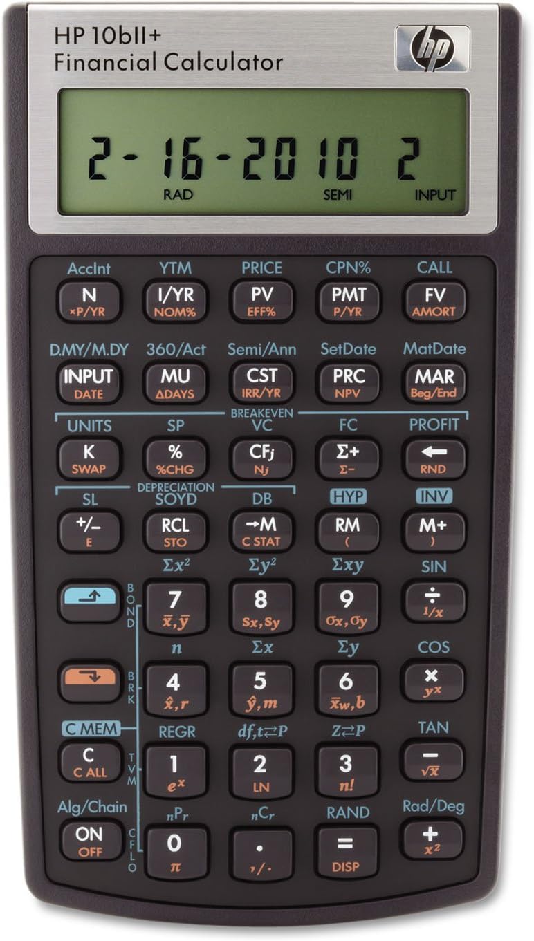 HP HEW2716570 10bII+ Financial Calculator