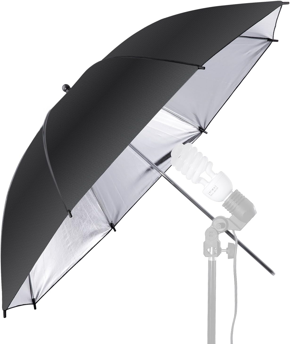 Neewer 10000070 33" Black/Silver Reflective Photo Umbrella