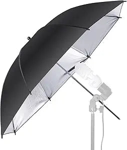 Neewer 36"/91cm Black/Silver Reflective Photo Umbrella