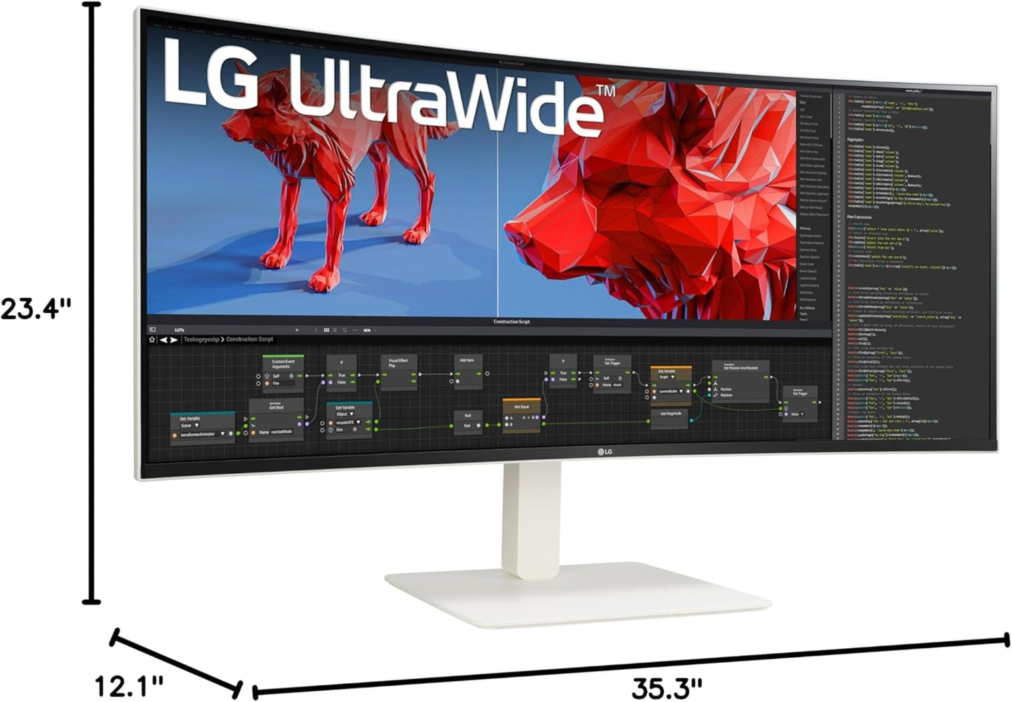 LG 38WR85QC-W.AUS 38" Curved UltraWide 144Hz Monitor