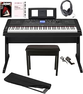 Yamaha AYAMDGX660BK5 DGX-660 Weighted Keys Piano Bundle