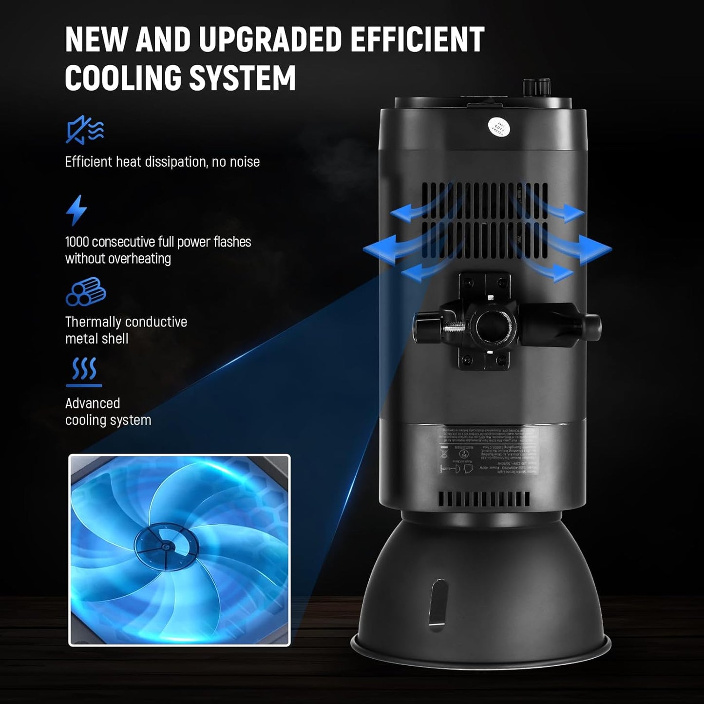 Neewer S102-400W PRO Strobe Flash Kit QPRO Supported