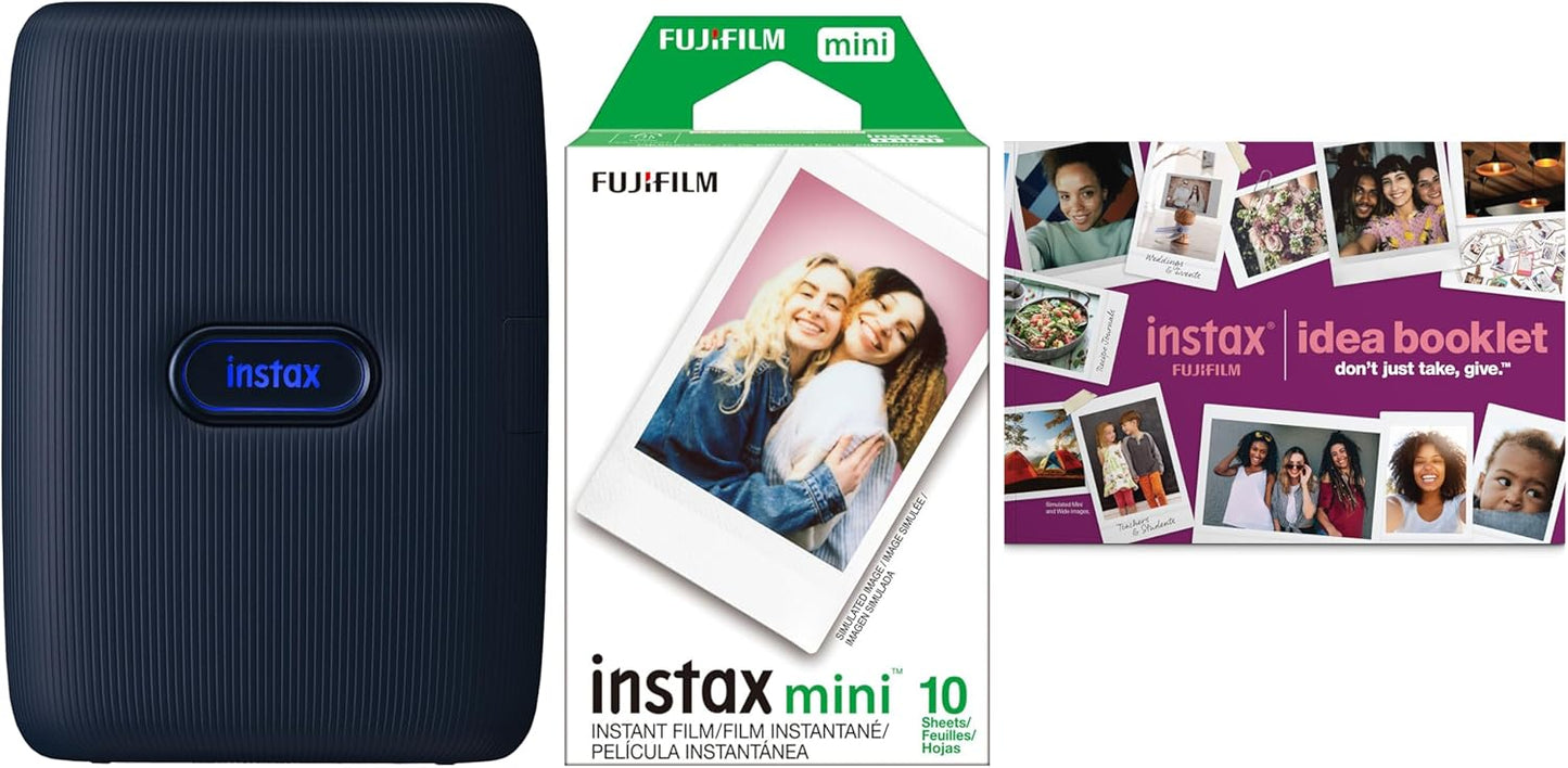 Fujifilm 600023739 Instax Mini Link Blue Printer Bundle