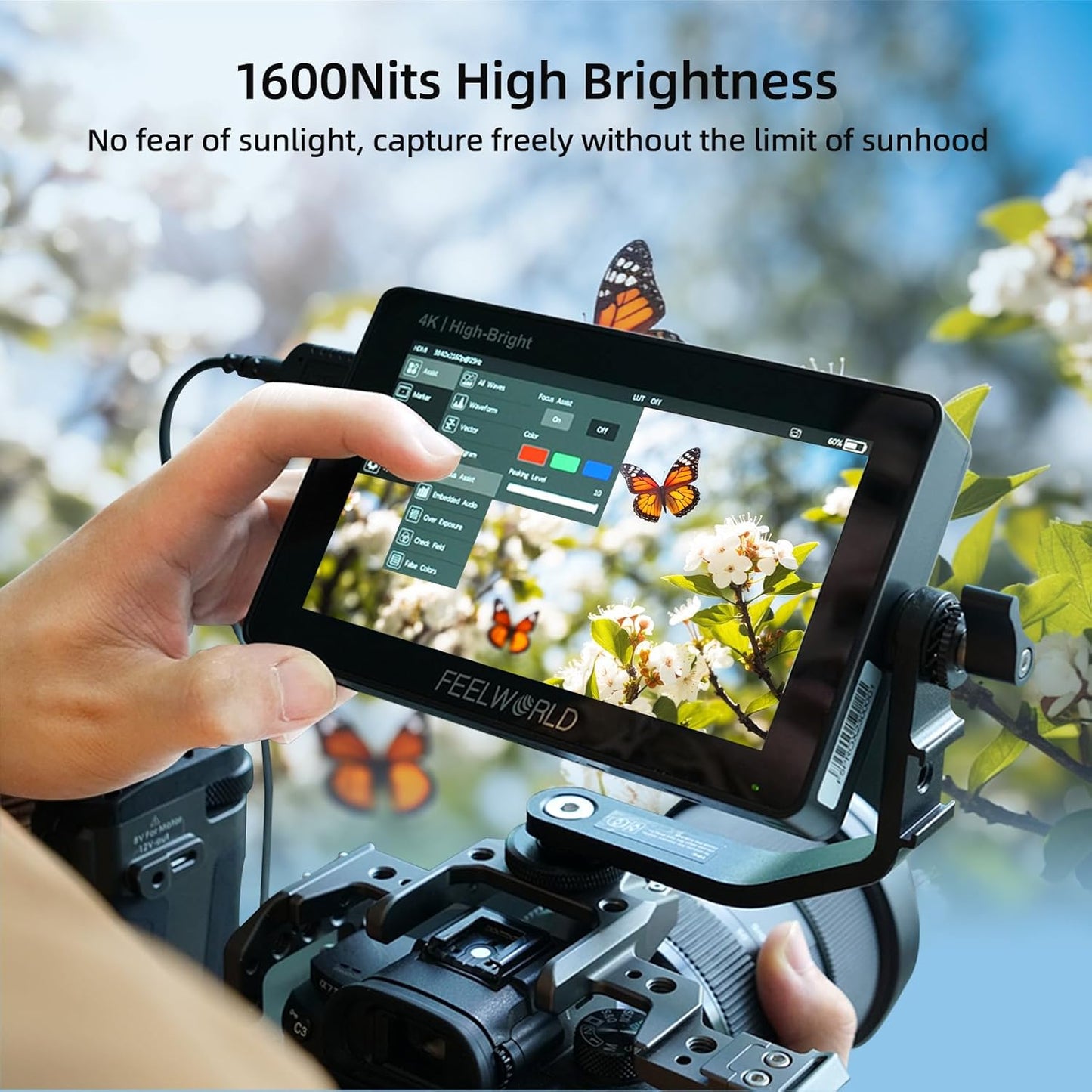FEELWORLD F5 Pro X 5.5 Inch 4K HDMI Monitor Bundle