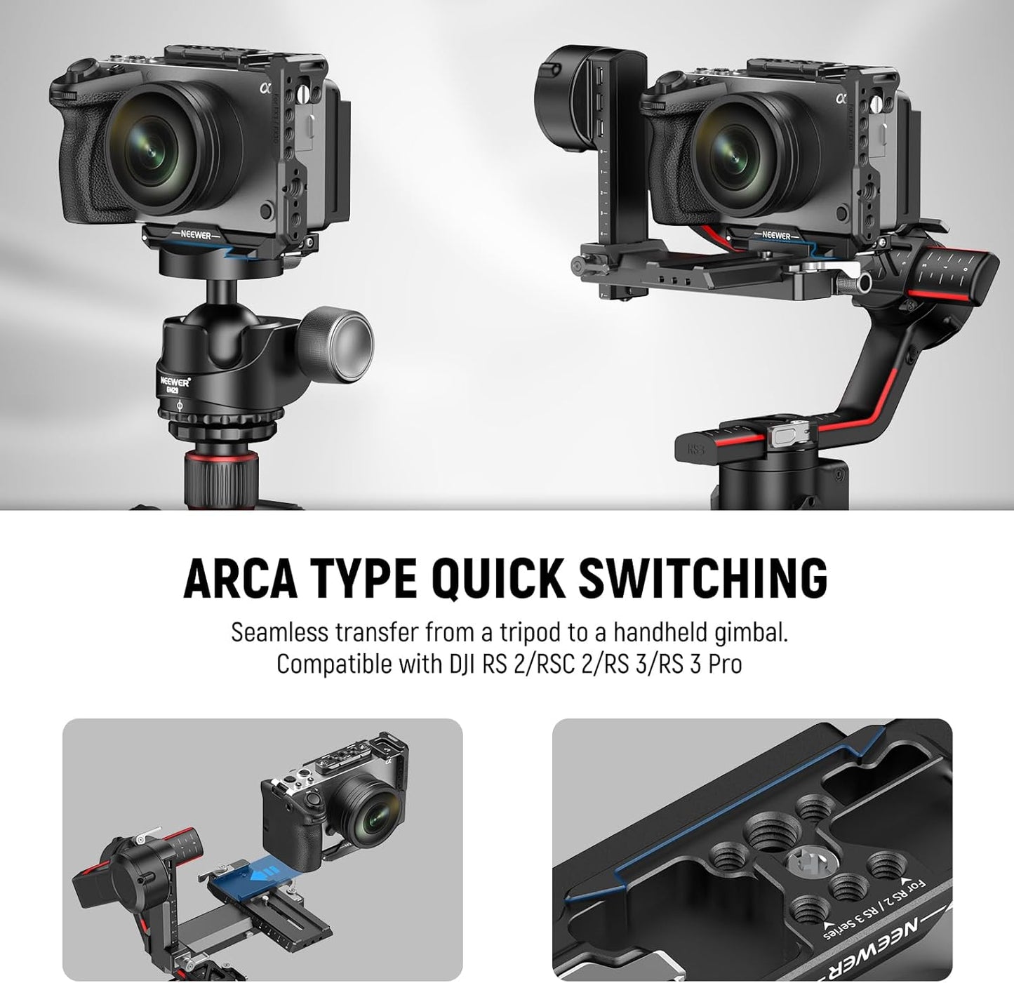 Neewer FX3 FX30 Half Cage Aluminum Video Rig CA046