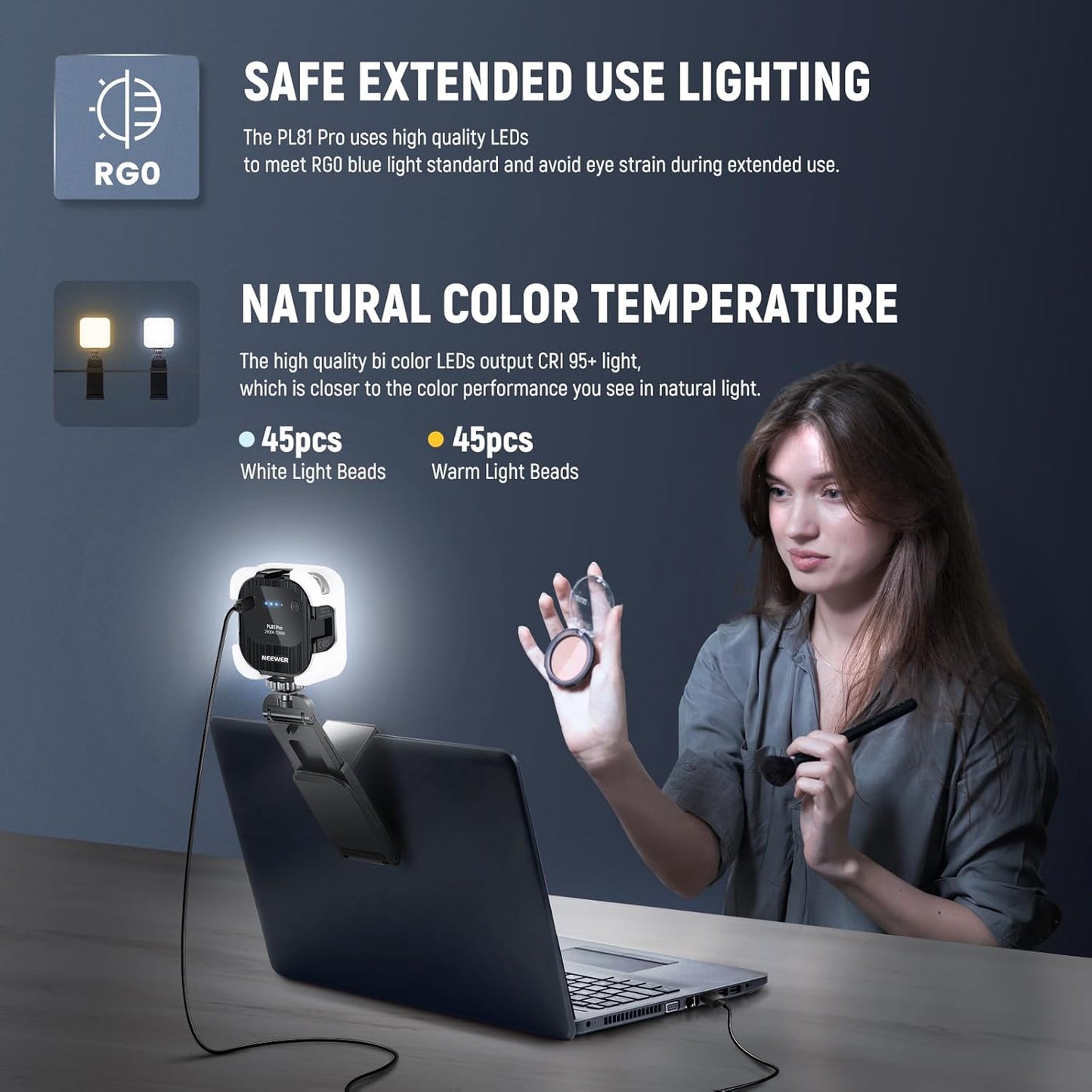 Neewer 10102594 LED Streaming Light Webcam