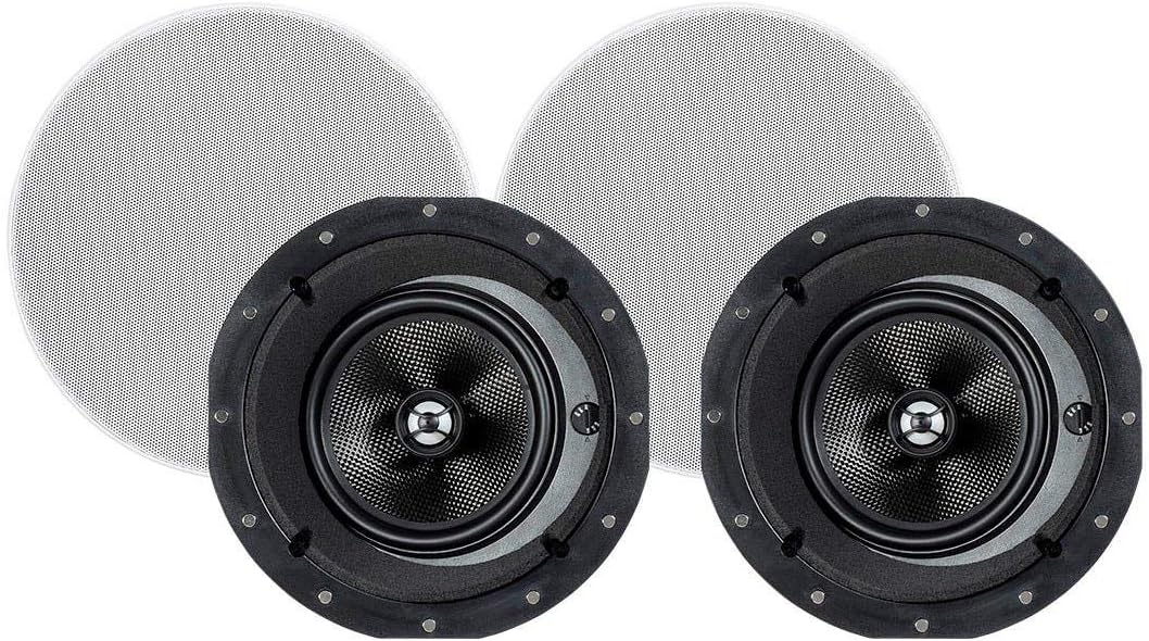 Monoprice 134197 Carbon Fiber In-Ceiling Speakers (Pair)
