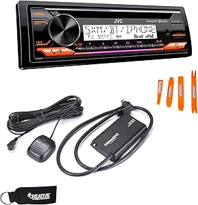 JVC KD-T91MBS Marine Stereo SiriusXM Amazon Alexa Bundle — main product image