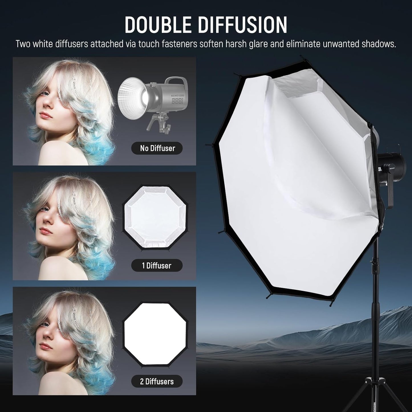 Neewer 10104465 35.4" Octagonal Softbox Bowens Mount