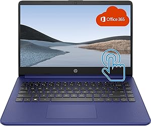 HP Premium 14" Touchscreen Laptop Intel 8GB 64GB Blue