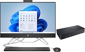 HP 20W75AA#ABA-4398-48888 Ryzen 5 All-in-One Desktop + Dock