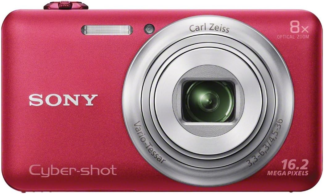 Sony DSC-WX80/R 16MP Digital Camera 8x Zoom Red