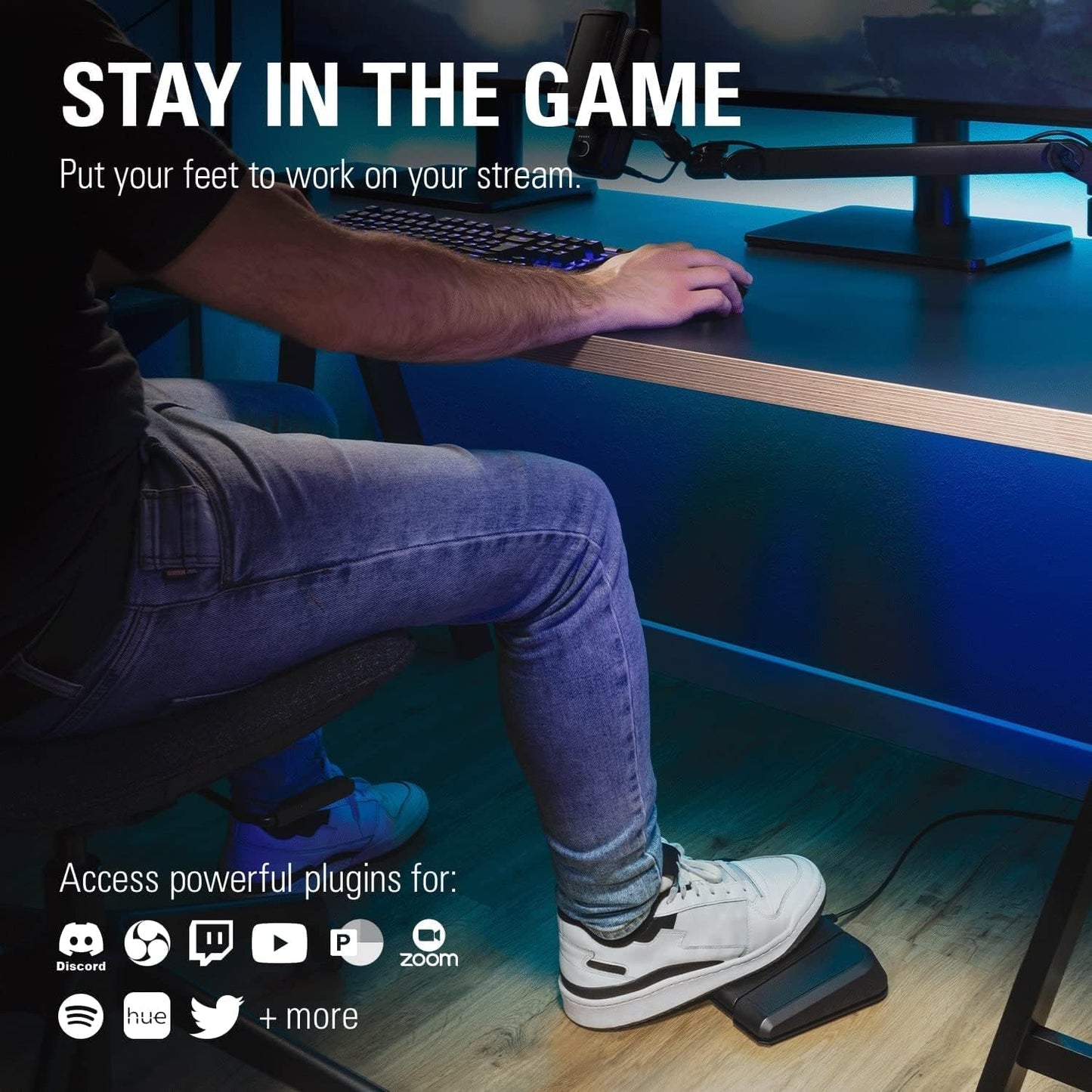 Elgato Stream Deck Pedal Hands-Free Controller Renewed