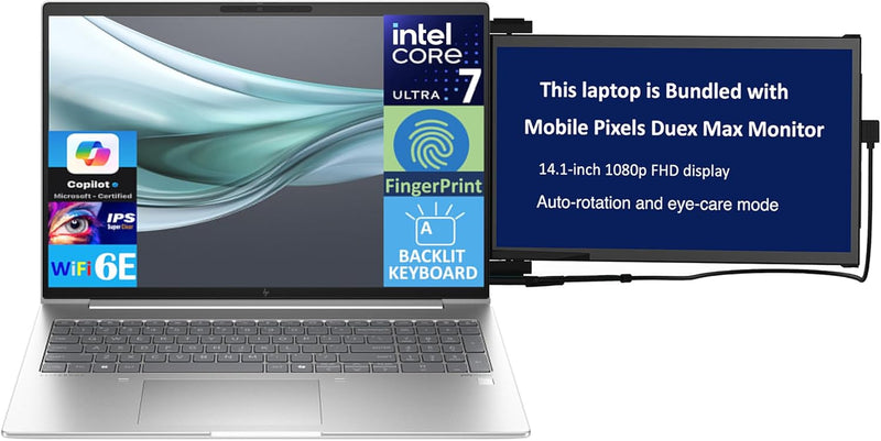 HP EliteBook 660 G11 Ultra 7 64GB RAM Laptop & Monitor — main product image