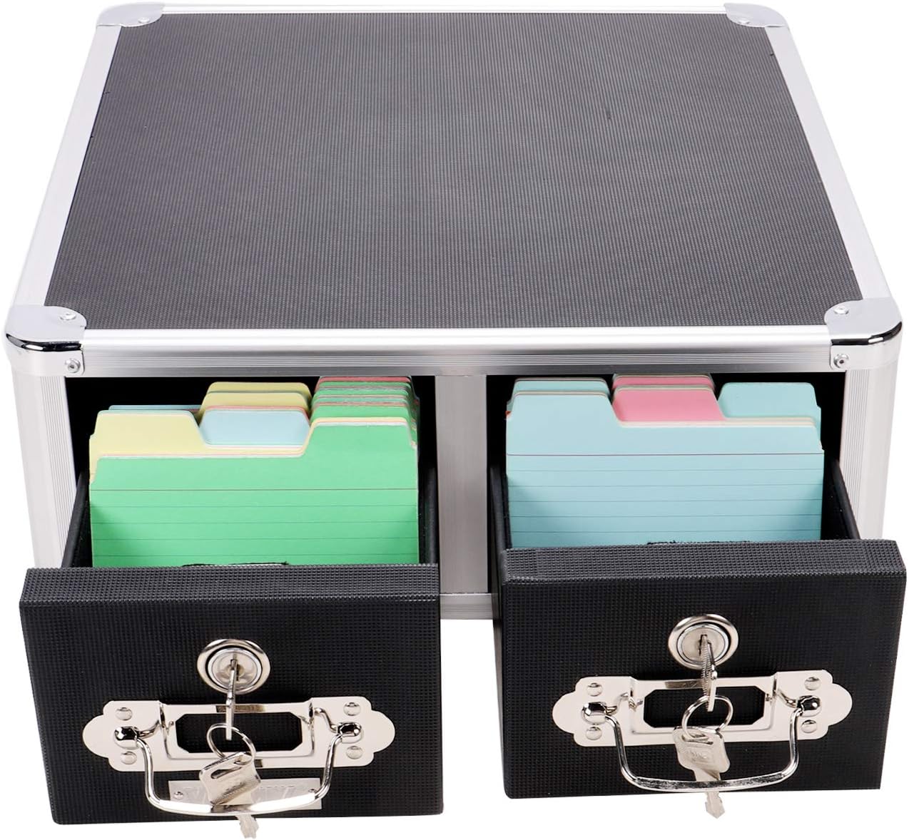 Vaultz VZ01393 Locking Index Card File Cabinet