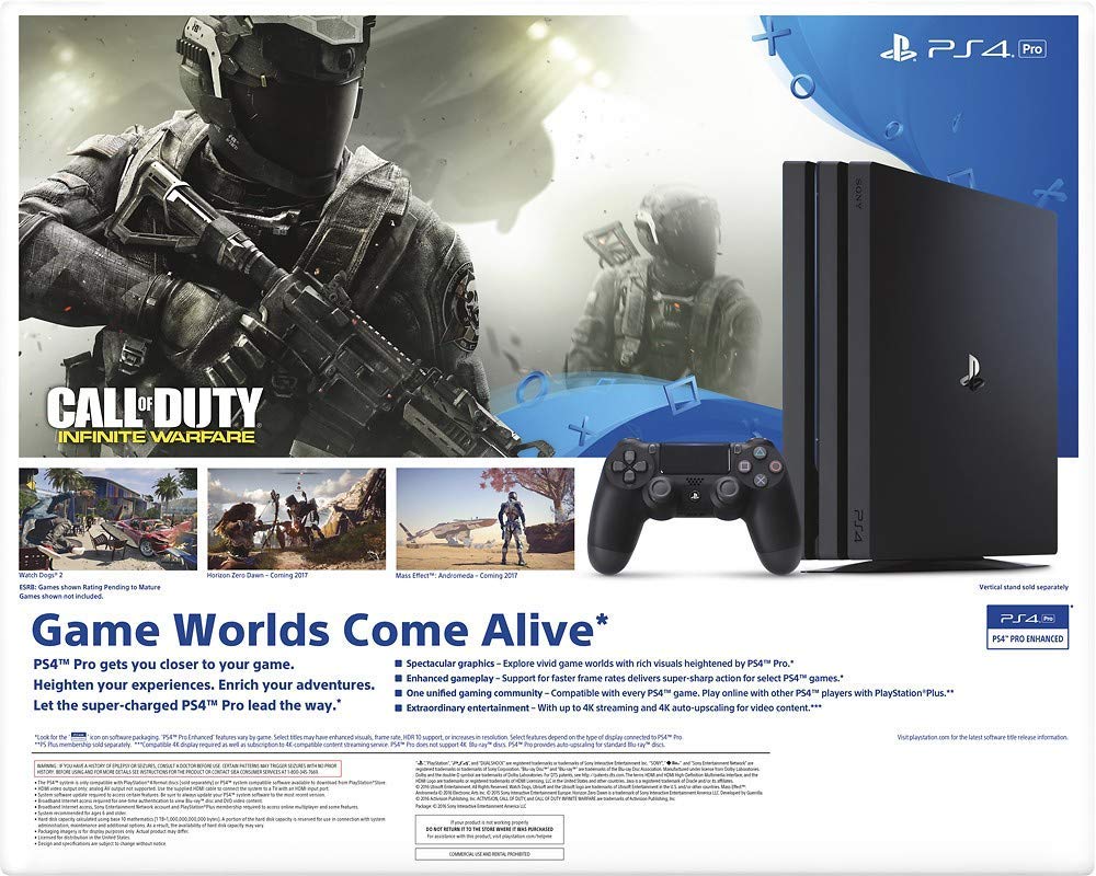 Sony PlayStation 4 Pro 2TB SSHD Console (Renewed)