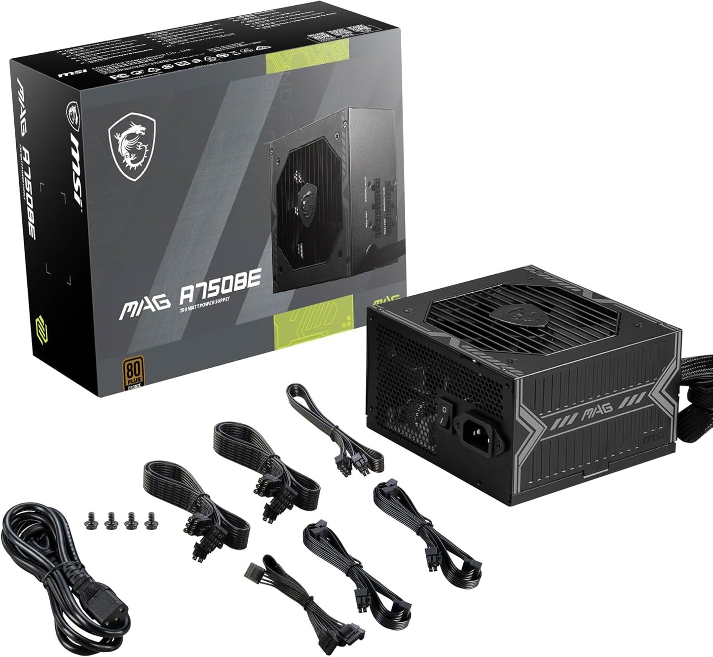 MSI MAG A750BE 750W 80+ Bronze Semi-Modular PSU