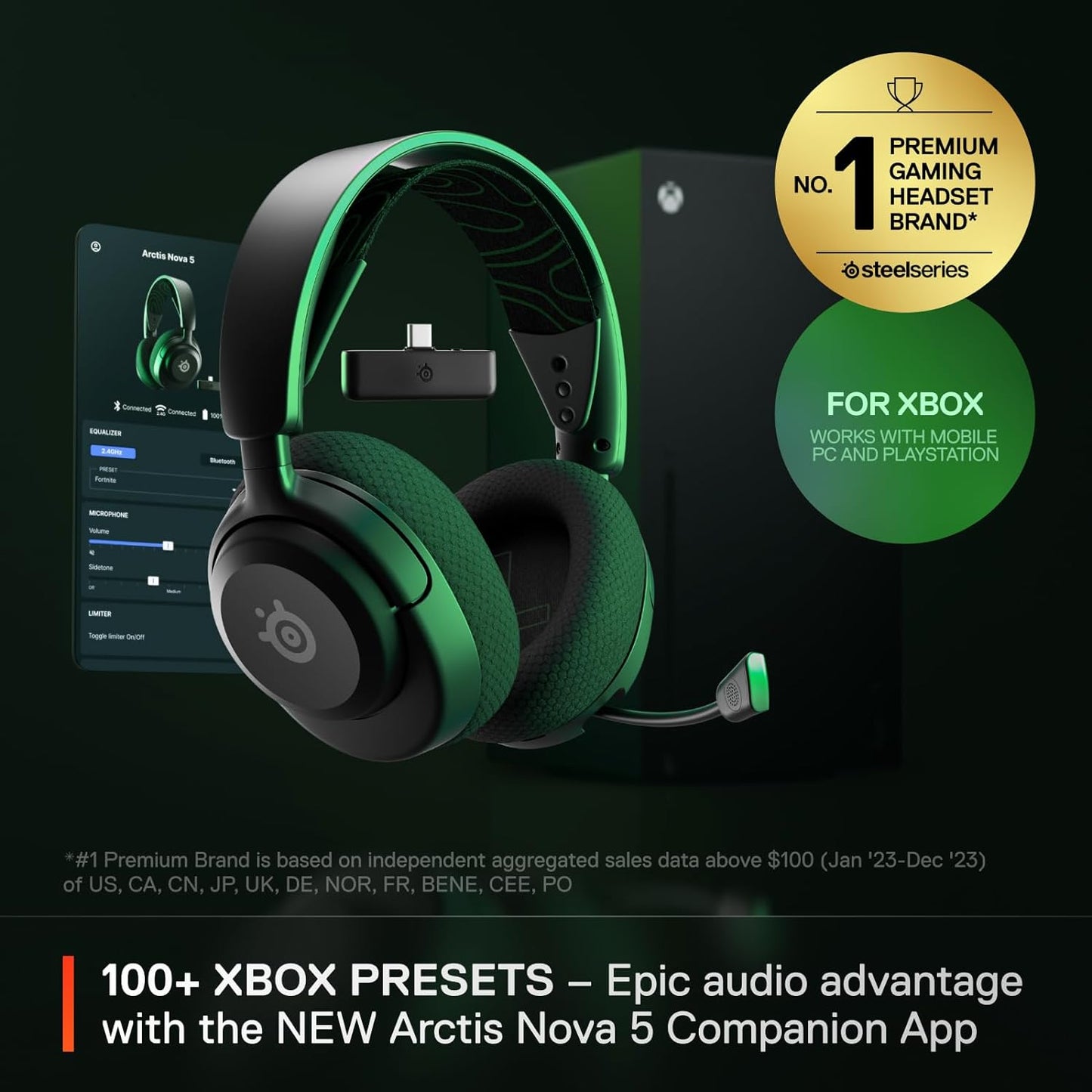SteelSeries Arctis Nova 5X Wireless Gaming Headset Renewed