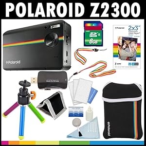 Polaroid Z2300 Digital Print Camera Bundle - 8GB Card, Tripod