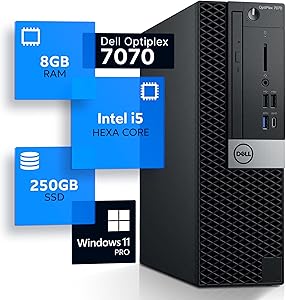 Dell 7070 Optiplex i5 SSD Windows 11 Desktop