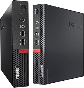 Lenovo M710q Tiny Desktop: i5-6500T, 16GB, 256GB NVMe, WiFi 6E, Win10 Pro, Renewed — main product image