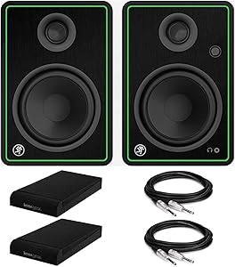 Mackie CR5 XBT 5-Inch Multimedia Monitors Pair Bundle
