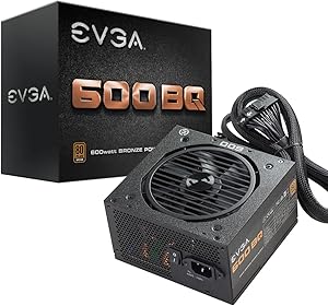 EVGA 110-BQ-0600-K1 600 BQ 600W 80+ Bronze Semi Modular PSU