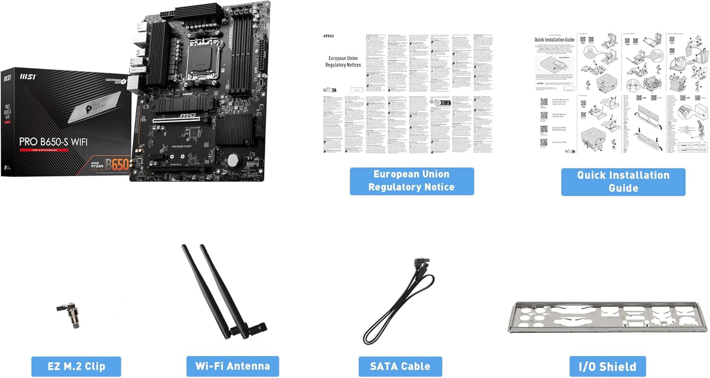 MSI B650SWIFI PRO Motherboard AMD Ryzen AM5