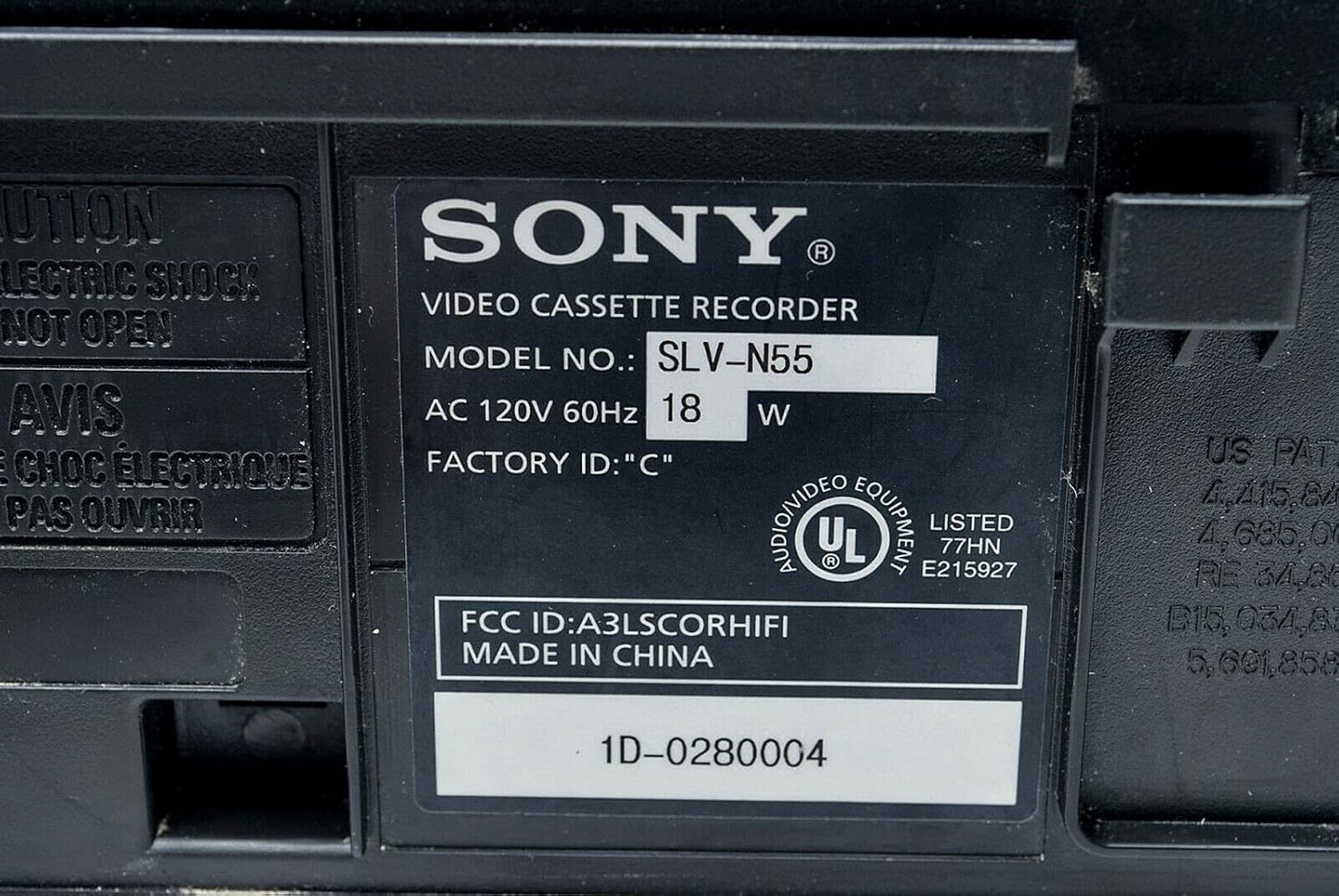 Sony SLV-N55-cr 4-Head Hi-Fi VCR (Renewed)