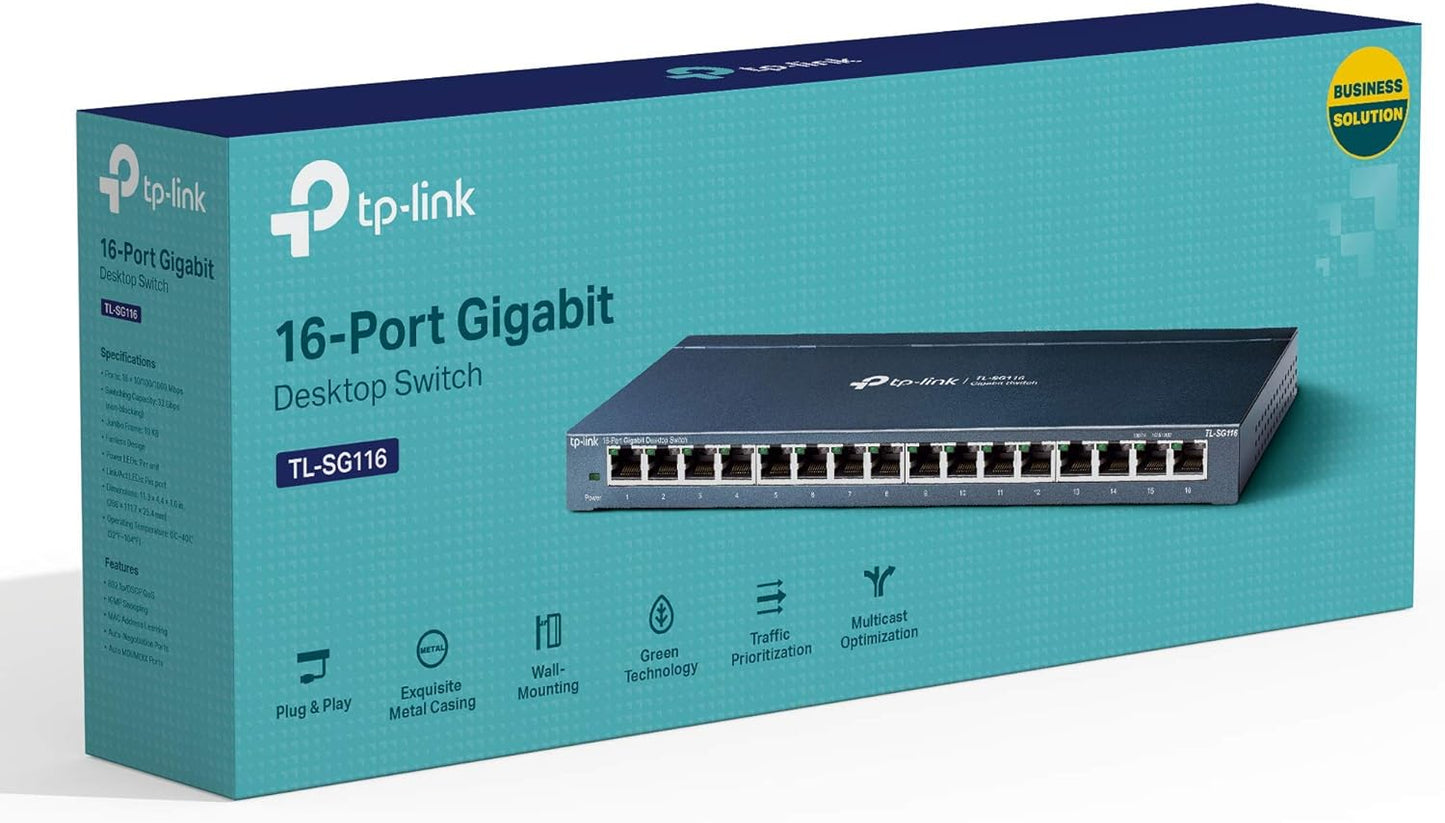 TP-Link TL-SG116 16 Port Gigabit Ethernet Switch