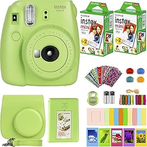 Fujifilm Instax Mini 9 Instant Camera Film Bundle