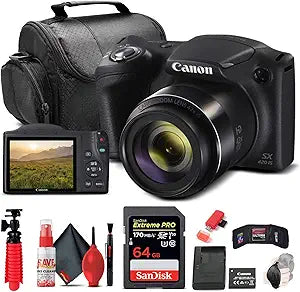 Canon PowerShot SX420 IS Digital Camera Bundle 64GB Renewed